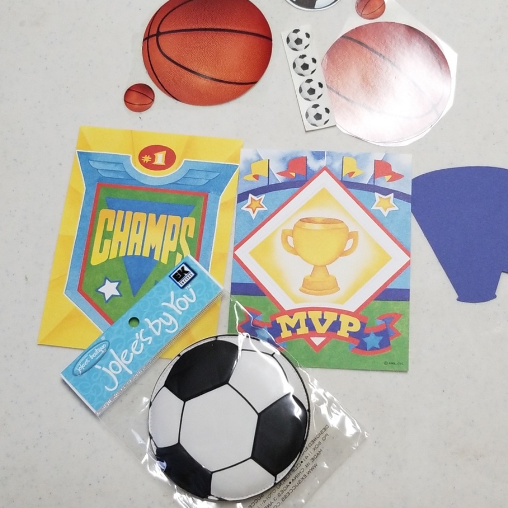 Sports scrapbooking supplies